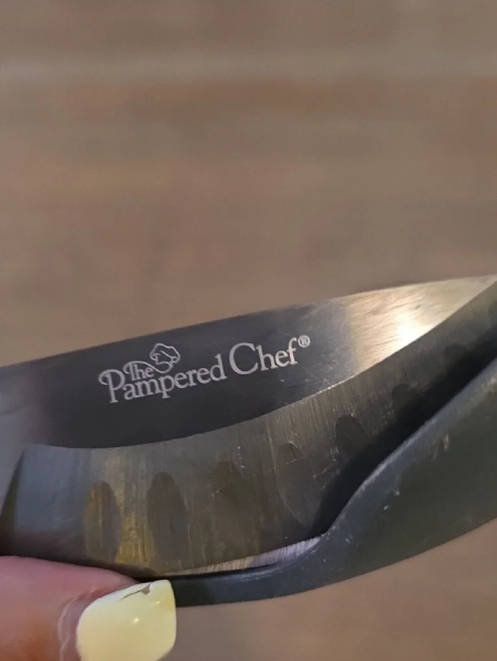 The Pampered Chef shears poultry